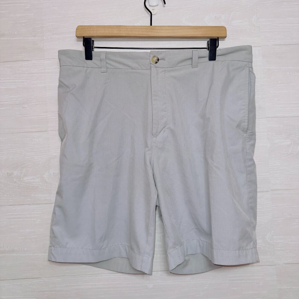 Tailorbryd Men's Soft Stretch Gray Flat Front Casual Short size 34